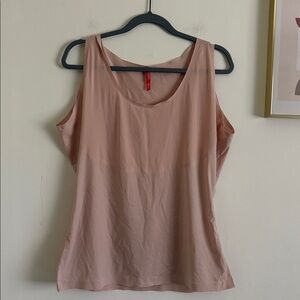 SPANX Plus Size 2X Shapewear Tank Cream Beige Smoothing Cami Tummy Control